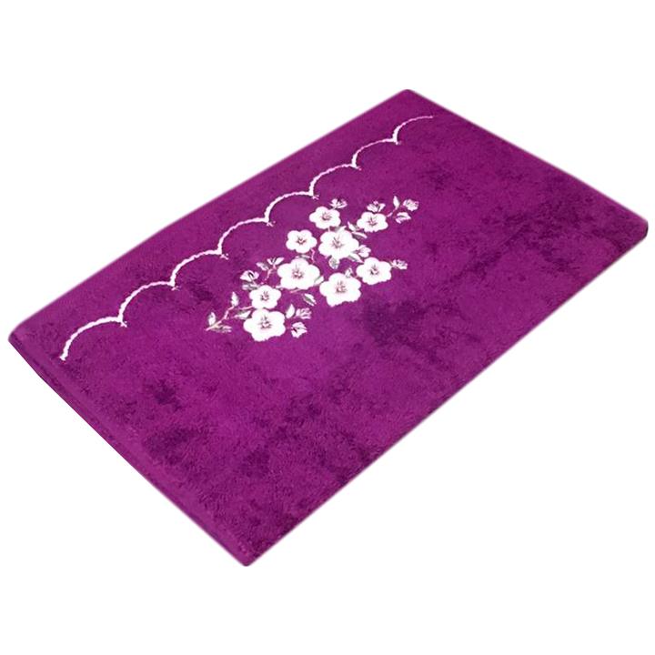 حوله دستی طرح Flower سایز 40x80 سانتی متر